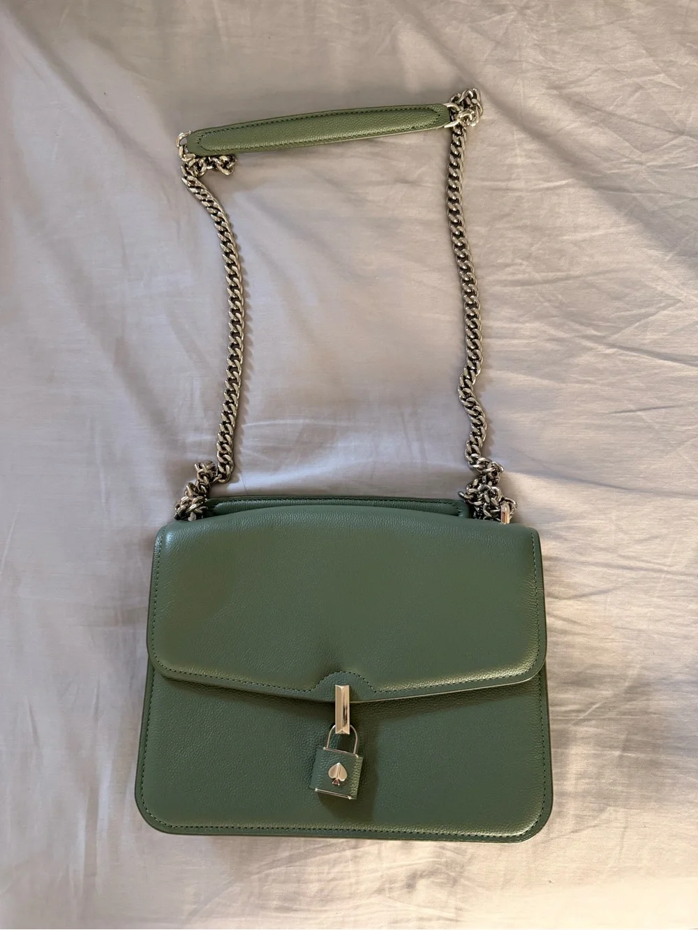 kate spade Green Leather Chain Shoulder Bag